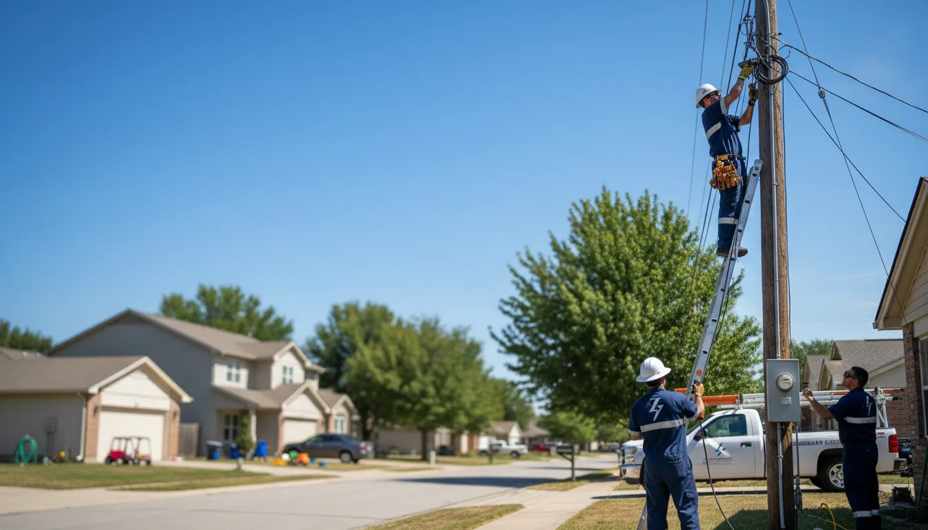 Residential electrician providing installation services in Oral, SD